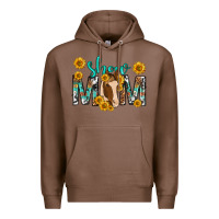 Chestnut show mom with horse mothers day Premium Hoodie - texasbilliewilder