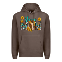 Coffee show mom with horse mothers day Premium Hoodie - texasbilliewilder