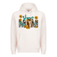 Pale Pink show mom with horse mothers day Premium Hoodie - texasbilliewilder