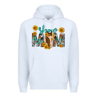 White show mom with horse mothers day Premium Hoodie - texasbilliewilder