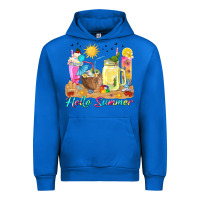 Cobalt hello summer drinks Urban Hoodie - texasbilliewilder