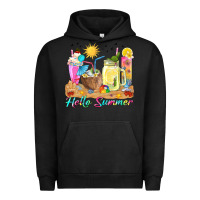 Pigment Black hello summer drinks Urban Hoodie - texasbilliewilder