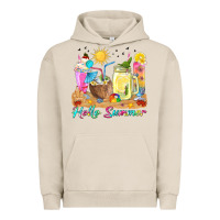 Pigment French Oak hello summer drinks Urban Hoodie - texasbilliewilder