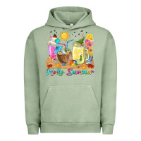 Pigment Oil Green hello summer drinks Urban Hoodie - texasbilliewilder