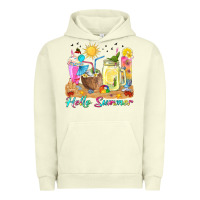 Pigment Pistachio hello summer drinks Urban Hoodie - texasbilliewilder