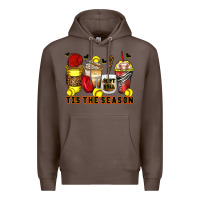 Coffee tis' the season softball coffee cups Premium Hoodie - Zillion Design Studio