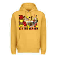 Mustard tis' the season softball coffee cups Premium Hoodie - Zillion Design Studio