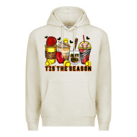 Oatmeal Heather tis' the season softball coffee cups Premium Hoodie - Zillion Design Studio