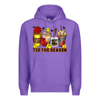 Purple tis' the season softball coffee cups Premium Hoodie - Zillion Design Studio
