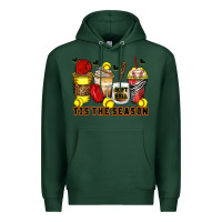 Sports Green tis' the season softball coffee cups Premium Hoodie - Zillion Design Studio