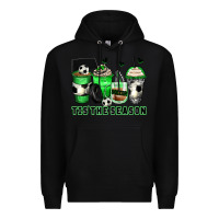 Black tis' the season soccer coffee cups Premium Hoodie - Zillion Design Studio