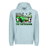 Blue Mist tis' the season soccer coffee cups Premium Hoodie - Zillion Design Studio