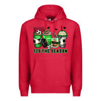 Cardinal tis' the season soccer coffee cups Premium Hoodie - Zillion Design Studio