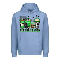 Tis' The Season Soccer Coffee Cups Premium Hoodie | Teevron