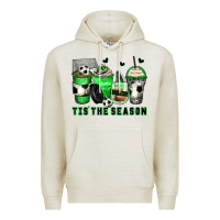 Oatmeal Heather tis' the season soccer coffee cups Premium Hoodie - Zillion Design Studio