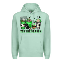 Seafoam tis' the season soccer coffee cups Premium Hoodie - Zillion Design Studio