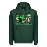 Sports Green tis' the season soccer coffee cups Premium Hoodie - Zillion Design Studio