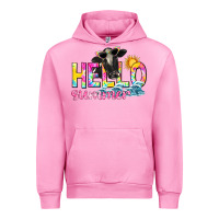 Fuchsia Pink hello summer Urban Hoodie - texasbilliewilder