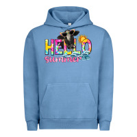 Pigment Pebble Blue hello summer Urban Hoodie - texasbilliewilder