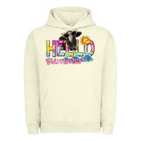 Pigment Pistachio hello summer Urban Hoodie - texasbilliewilder