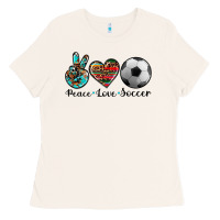 Bone peace love soccer Ladies Tee - Artiststas