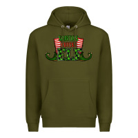 Army Green santa's cutest elf christmas Premium Hoodie - RanaPortraitStore