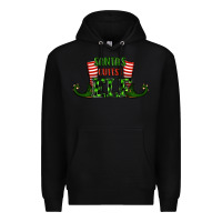 Black santa's cutest elf christmas Premium Hoodie - RanaPortraitStore