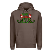 Coffee santa's cutest elf christmas Premium Hoodie - RanaPortraitStore