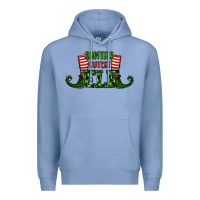 Colony Blue santa's cutest elf christmas Premium Hoodie - RanaPortraitStore