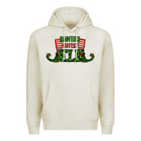 Oatmeal Heather santa's cutest elf christmas Premium Hoodie - RanaPortraitStore