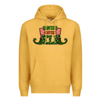Mustard santa's cutest elf christmas Premium Hoodie - RanaPortraitStore