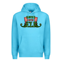 Ocean Blue santa's cutest elf christmas Premium Hoodie - RanaPortraitStore