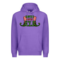 Purple santa's cutest elf christmas Premium Hoodie - RanaPortraitStore