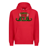 Red santa's cutest elf christmas Premium Hoodie - RanaPortraitStore