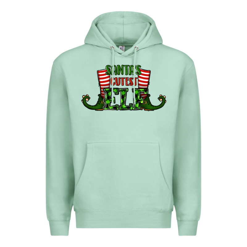 Santa's Cutest Elf Christmas Premium Hoodie by RanaPortraitStore | Teevron