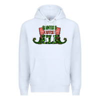 White santa's cutest elf christmas Premium Hoodie - RanaPortraitStore