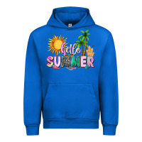 Cobalt hello summer with sun Urban Hoodie - texasbilliewilder