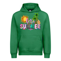 Emerald hello summer with sun Urban Hoodie - texasbilliewilder