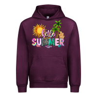 Mauve Wine hello summer with sun Urban Hoodie - texasbilliewilder