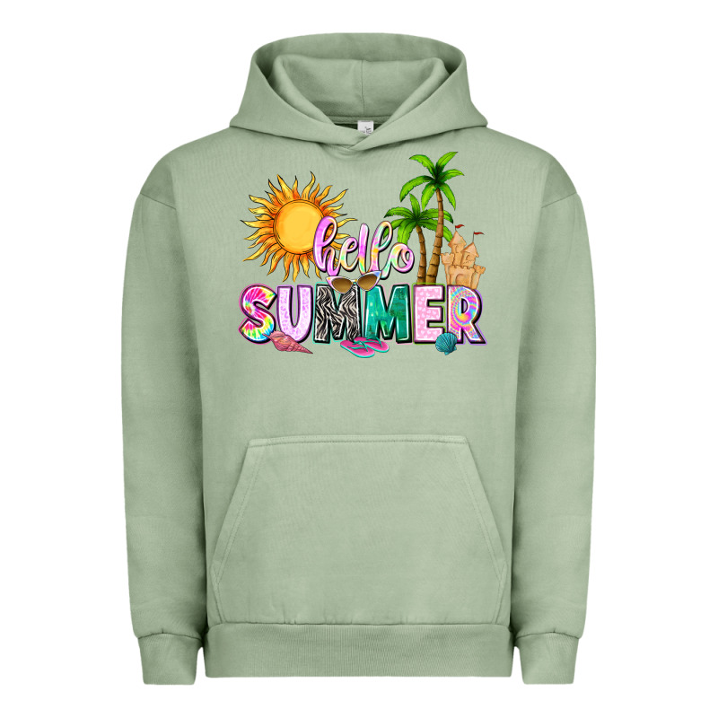 Hello Summer With Sun Urban Hoodie by texasbilliewilder | Teevron