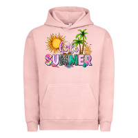 Pigment Salmon hello summer with sun Urban Hoodie - texasbilliewilder