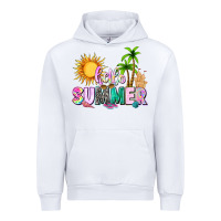 White hello summer with sun Urban Hoodie - texasbilliewilder