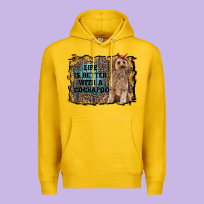 Life Is Better With A Cockapoo Premium Hoodie Designed By Ranaportraitstore
