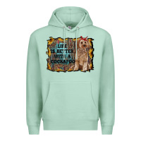 Seafoam life is better with a cockapoo Premium Hoodie - RanaPortraitStore