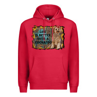 Cardinal life is better with a cockapoo Premium Hoodie - RanaPortraitStore