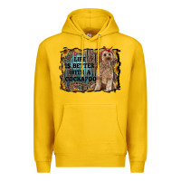 Lemon life is better with a cockapoo Premium Hoodie - RanaPortraitStore