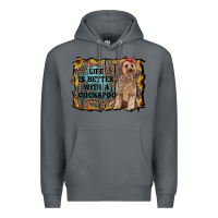 Rock life is better with a cockapoo Premium Hoodie - RanaPortraitStore