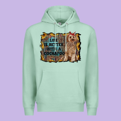 Life Is Better With A Cockapoo Premium Hoodie Designed By Ranaportraitstore