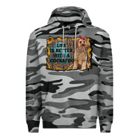 Slate Camo life is better with a cockapoo Premium Hoodie - RanaPortraitStore