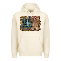 Tofu life is better with a cockapoo Premium Hoodie - RanaPortraitStore